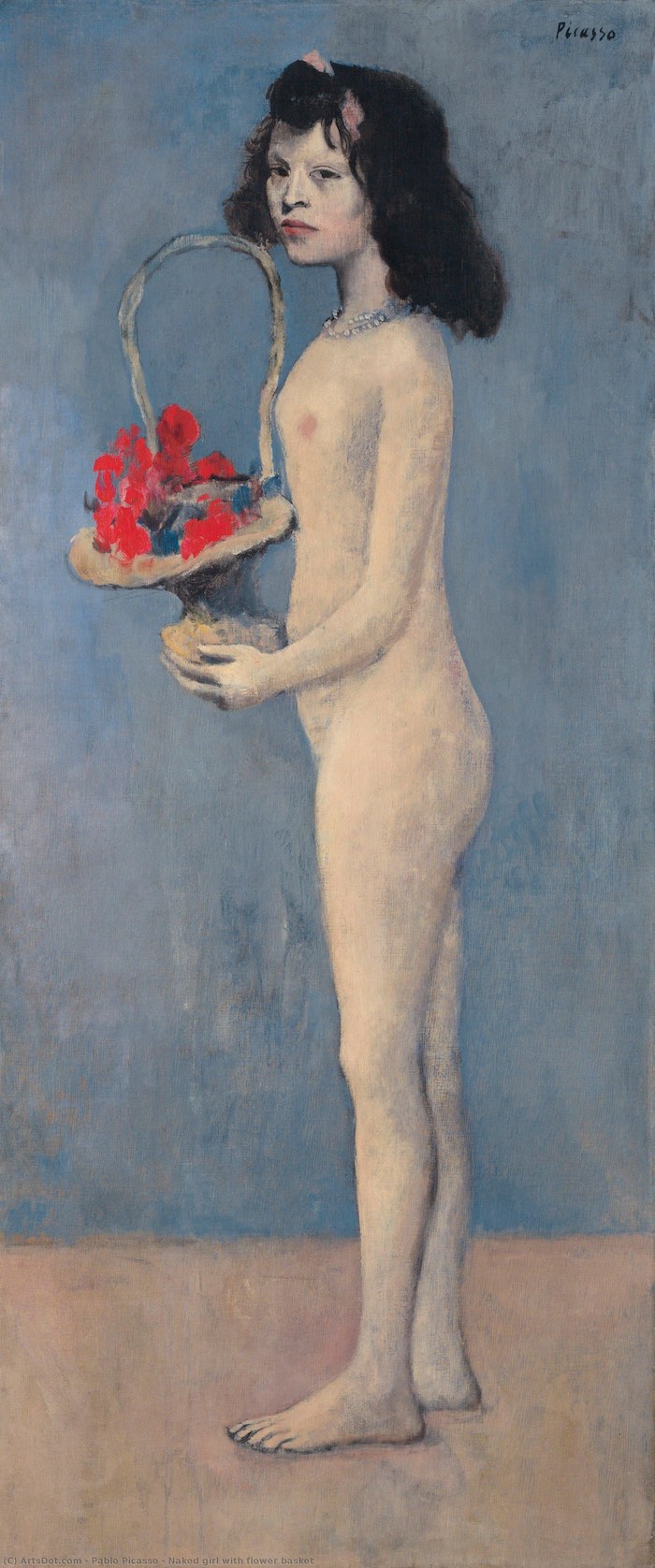 Пабло Пикассо, «Девочка с цветочной корзиной»